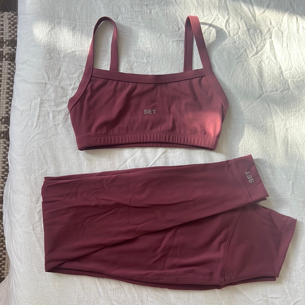Burgundy Sportbody Set Active workout set